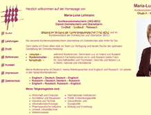 Tablet Screenshot of dolmetscherin-ml-lehmann.de